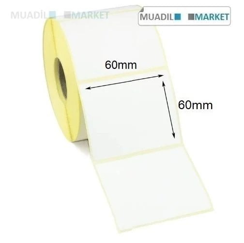 60 x 60 mm kuse etiket